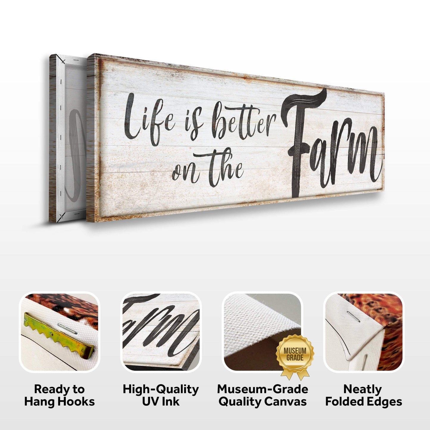 Life Is Better On The Farm Sign VIII - Tailored Canvases - Flyclothing LLC