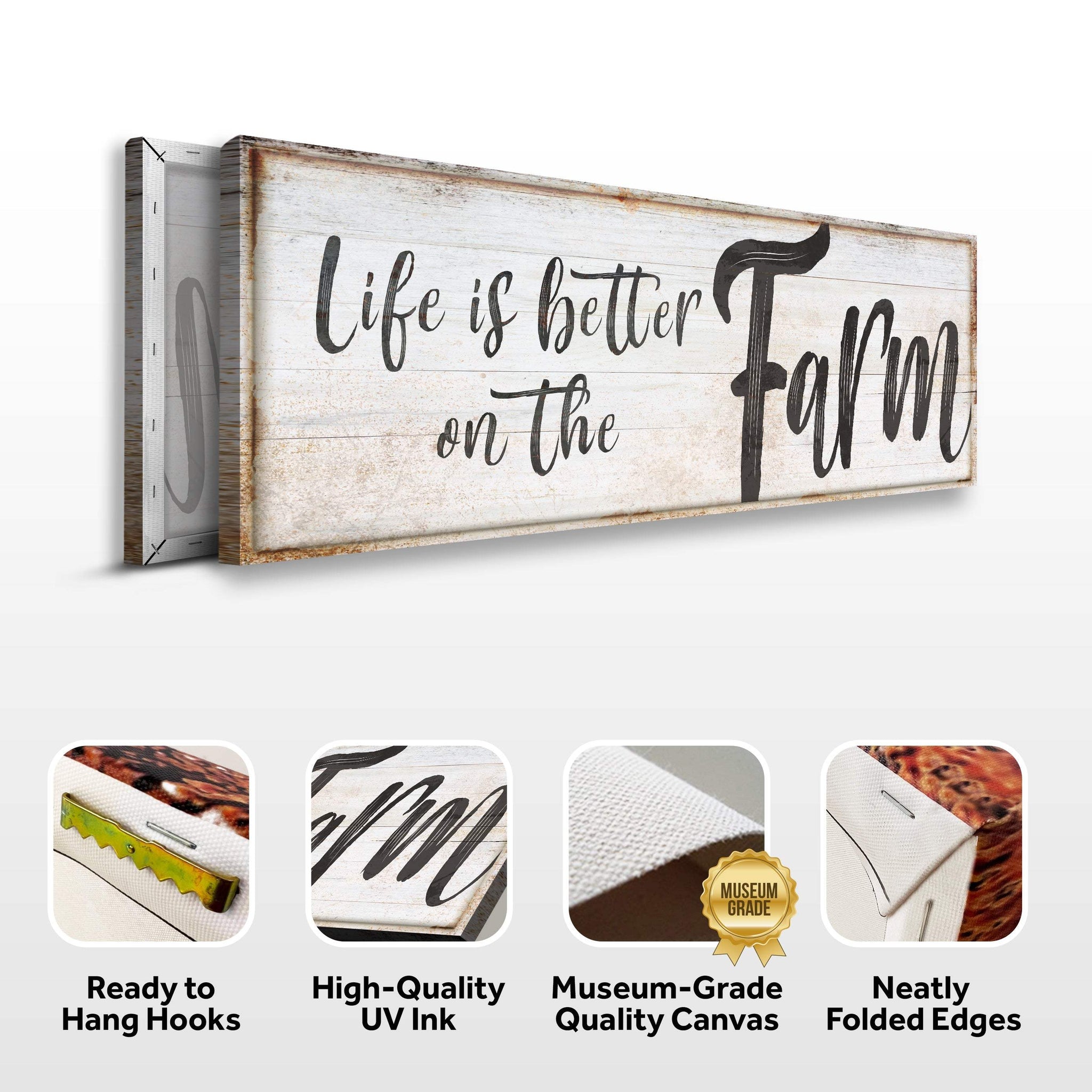 Life Is Better On The Farm Sign VIII - Tailored Canvases - Flyclothing LLC