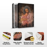 Mother's Day Watercolor Portrait Sign Mother and Child - Tailored Canvases - Flyclothing LLC
