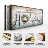 There's No Place Like Home For The Holidays Christmas Sign IV - Tailored Canvases - Flyclothing LLC