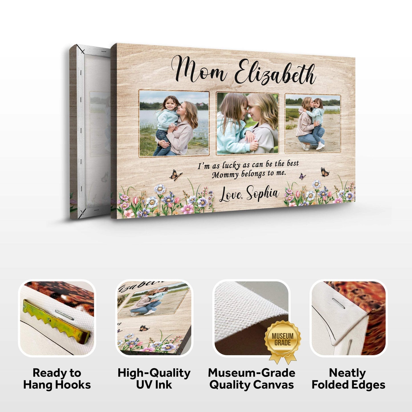 Mother's Day Sign The Best Mommy Belongs To Me - Tailored Canvases - Flyclothing LLC