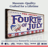 4th of July Personalized Welcome Sign - Tailored Canvases - Flyclothing LLC