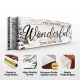 It's the most Wonderful Time of the Year Christmas Sign V - Tailored Canvases - Flyclothing LLC