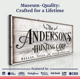 Family Hunting Camp Sign II - Tailored Canvases - Flyclothing LLC