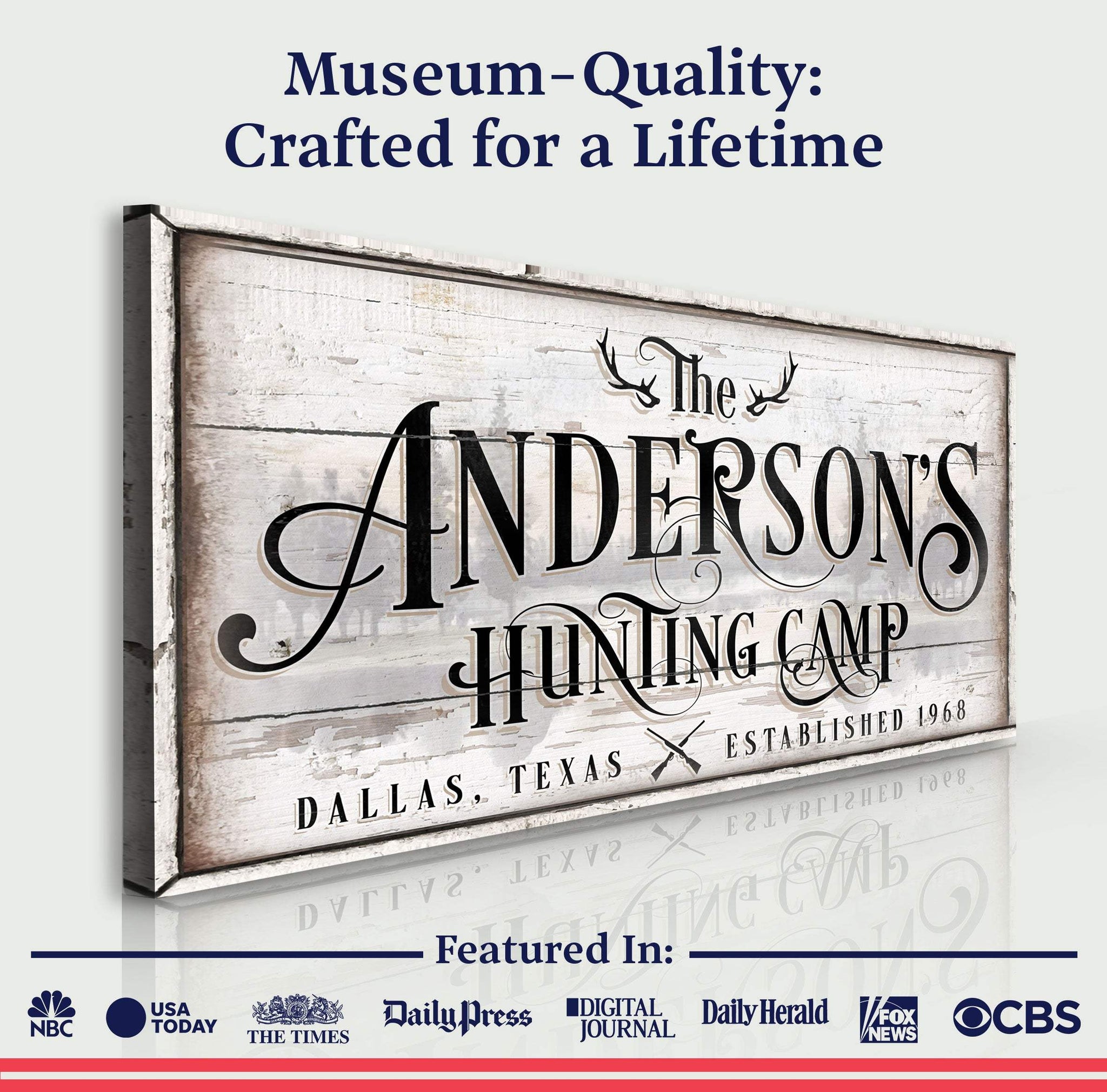 Family Hunting Camp Sign II - Tailored Canvases - Flyclothing LLC