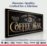 Personalized Coffee Bar Sign II - Tailored Canvases - Flyclothing LLC