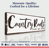 Country Roads Take Me Home Sign III - Tailored Canvases - Flyclothing LLC