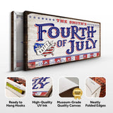 4th of July Personalized Welcome Sign - Tailored Canvases - Flyclothing LLC