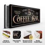 Personalized Coffee Bar Sign II - Tailored Canvases - Flyclothing LLC