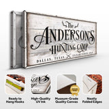 Family Hunting Camp Sign II - Tailored Canvases - Flyclothing LLC