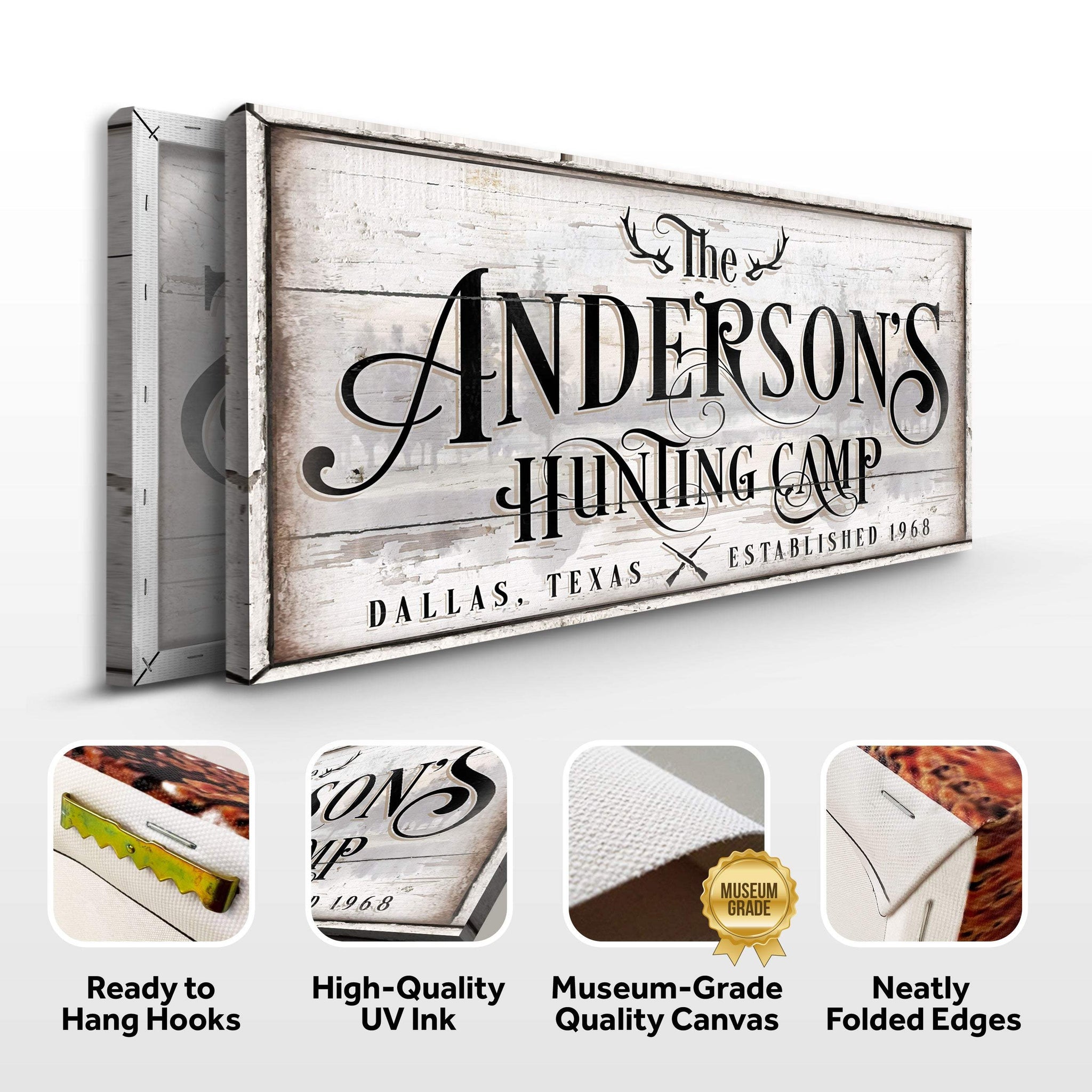Family Hunting Camp Sign II - Tailored Canvases - Flyclothing LLC