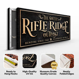 Personalized Rifle Ridge Outpost Family Sign - Tailored Canvases - Flyclothing LLC
