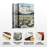 Accept, Let Go, And Have Faith Sign - Tailored Canvases - Flyclothing LLC