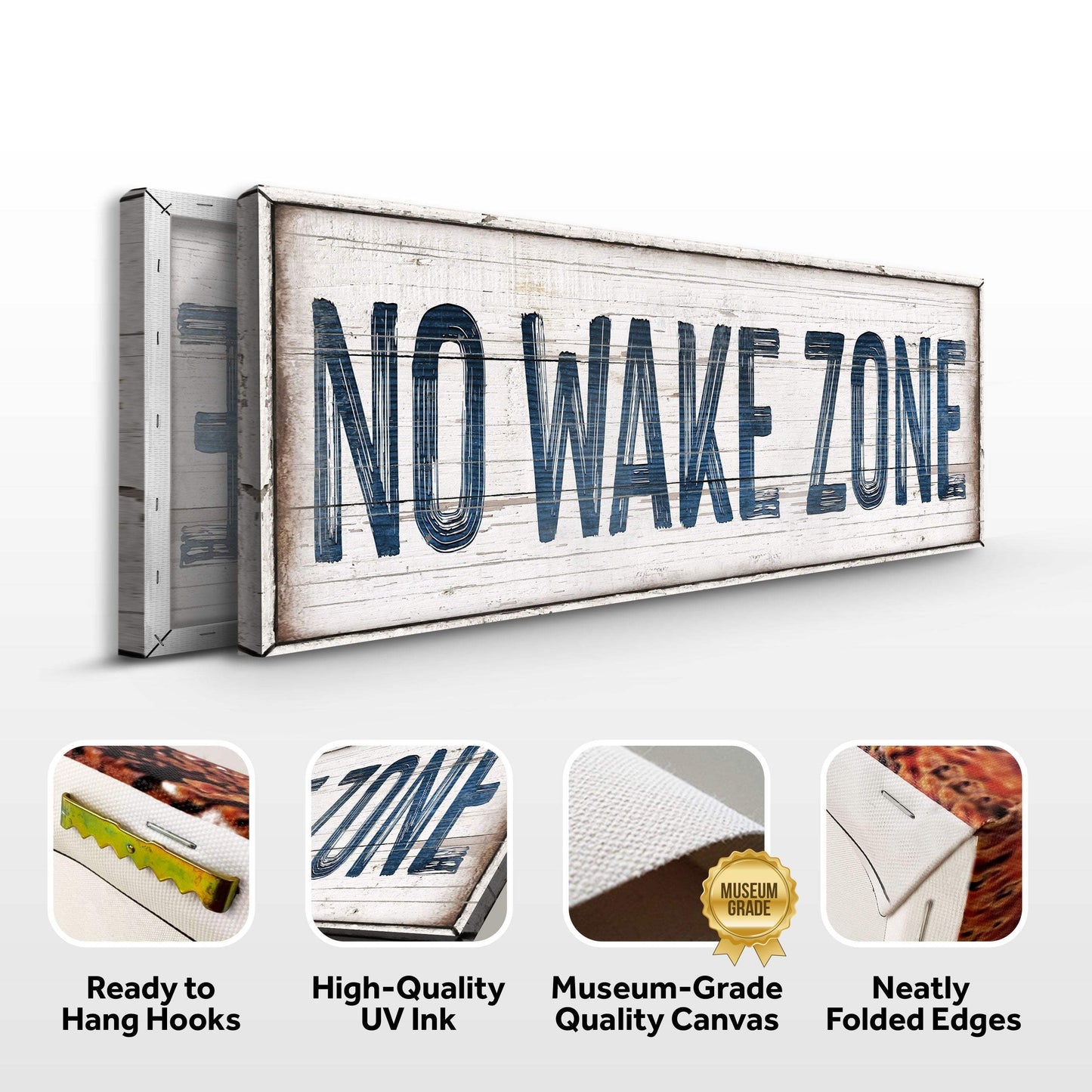 No Wake Zone Sign XVIII - Tailored Canvases - Flyclothing LLC