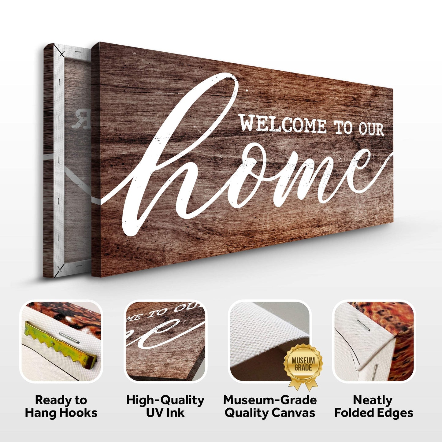 Welcome To Our Home Sign V - Tailored Canvases - Flyclothing LLC
