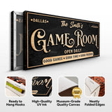 Personalized Game Room Sign - Tailored Canvases - Flyclothing LLC