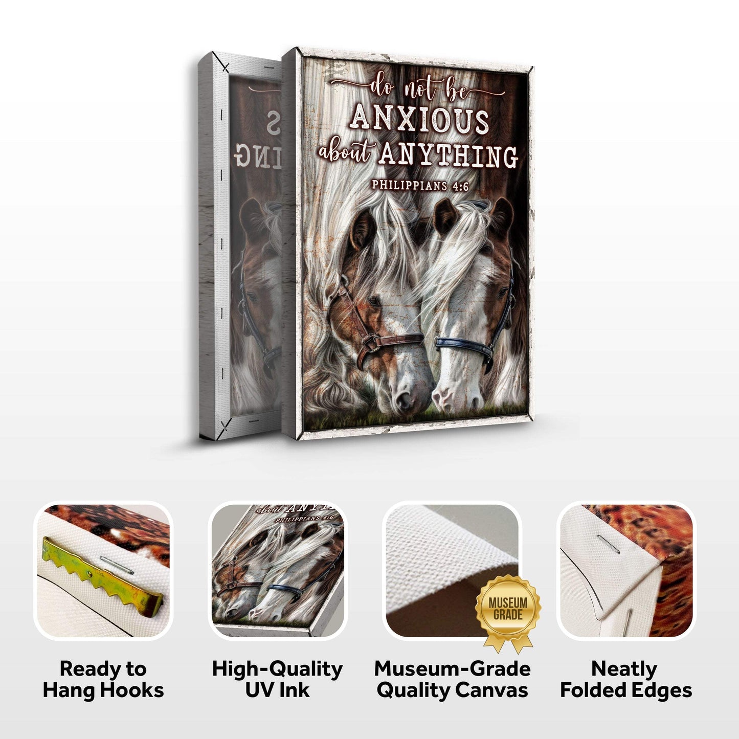 Do Not Be Anxious About Anything Faith Sign IV - Tailored Canvases - Flyclothing LLC