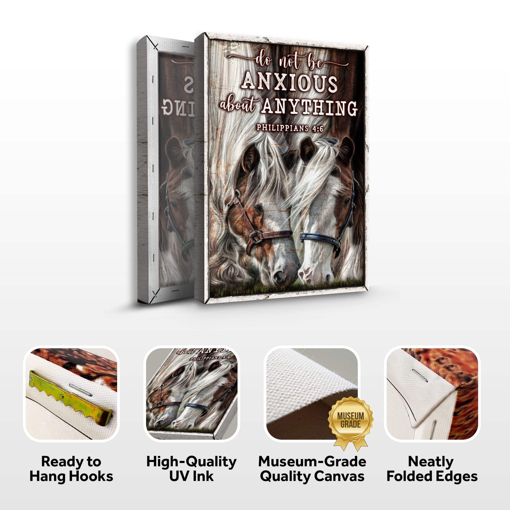 Do Not Be Anxious About Anything Faith Sign IV - Tailored Canvases - Flyclothing LLC