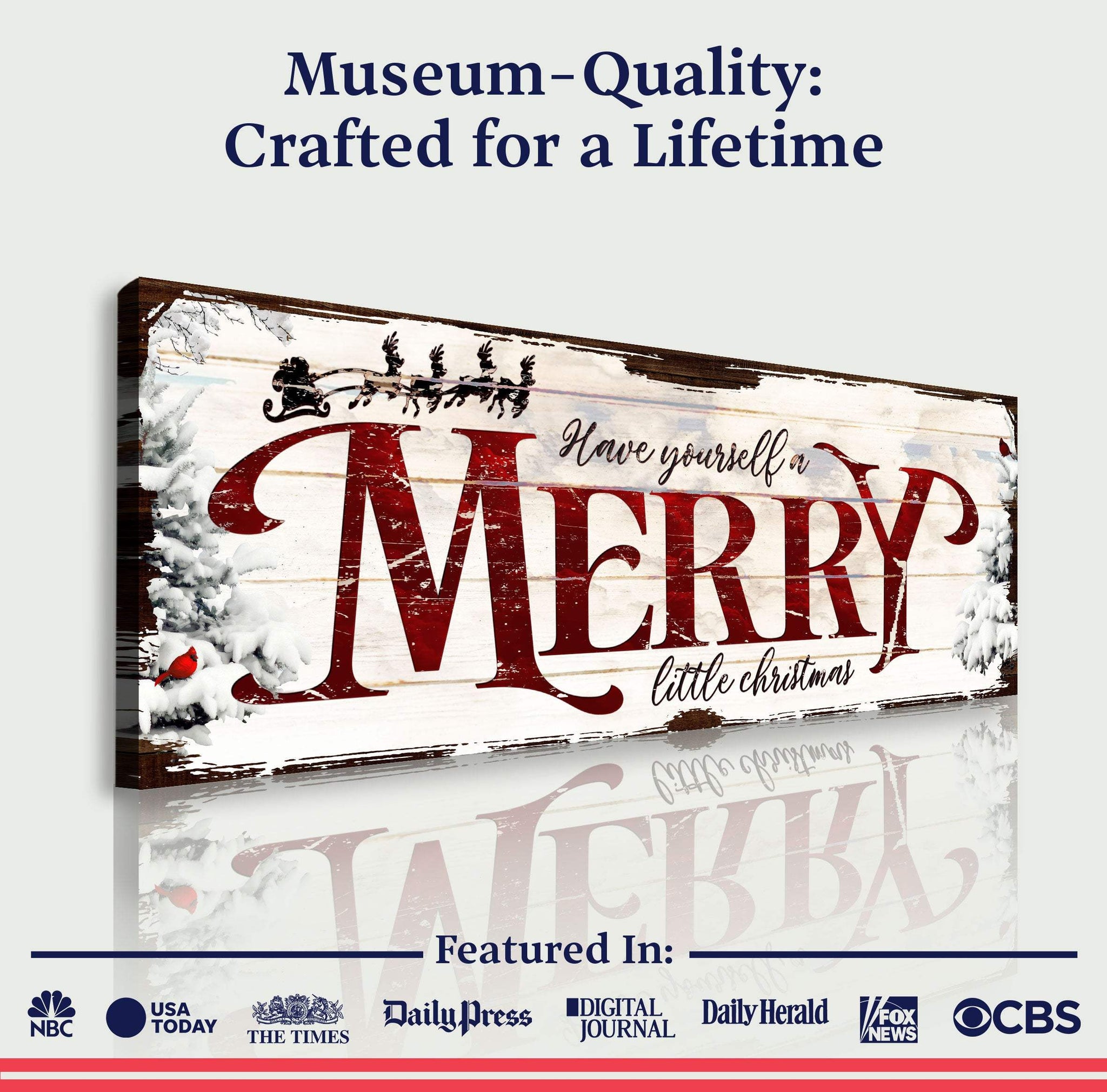 Have Yourself a Merry Little Christmas Sign VIII - Tailored Canvases - Flyclothing LLC