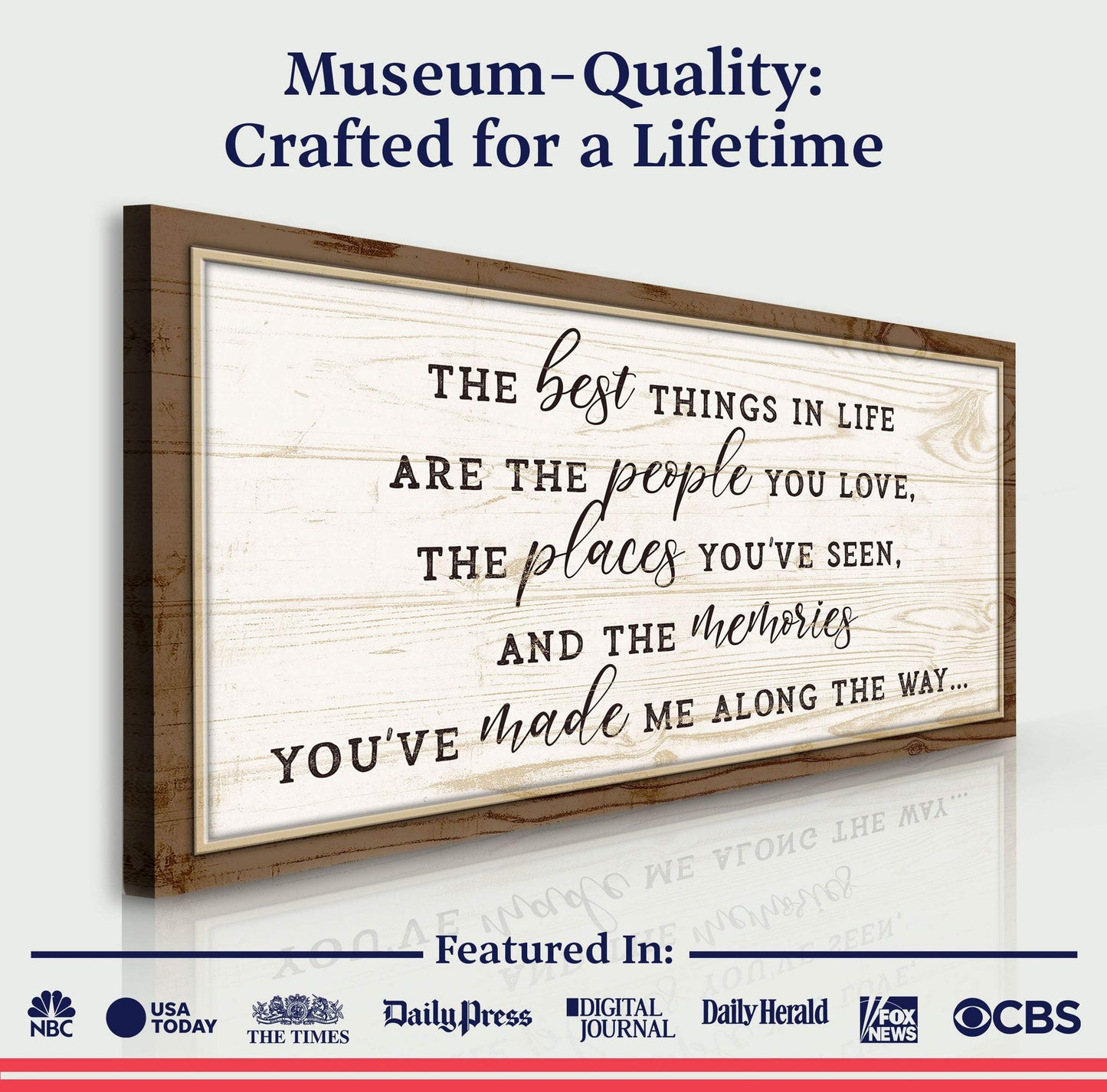 The Best Things In Life Sign VI - Tailored Canvases - Flyclothing LLC