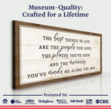 The Best Things In Life Sign VI - Tailored Canvases - Flyclothing LLC