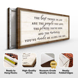 The Best Things In Life Sign VI - Tailored Canvases - Flyclothing LLC