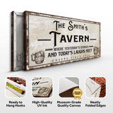 Tavern Where Yesterday's Stories and Today's Laughs Meet Sign - Tailored Canvases - Flyclothing LLC