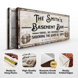 Swirl, Sip, Reminisce Basement Bar Sign - Tailored Canvases - Flyclothing LLC
