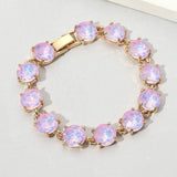 Round Stone Link Evening Bracelet - Madeline Love - Flyclothing LLC