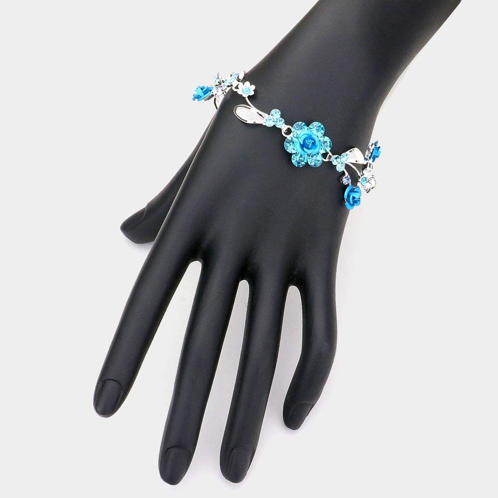 Rose Wrap Evening Bracelet - Madeline Love - Flyclothing LLC