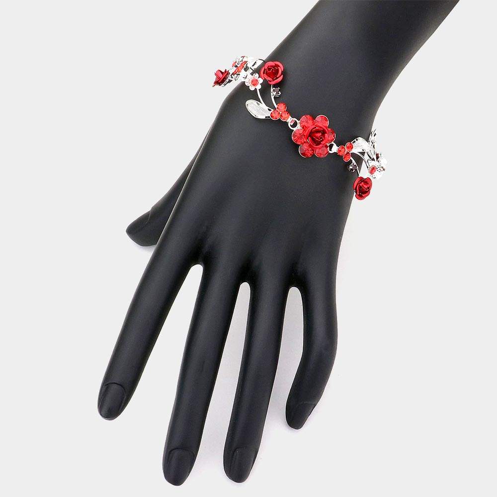 Rose Wrap Evening Bracelet - Madeline Love - Flyclothing LLC