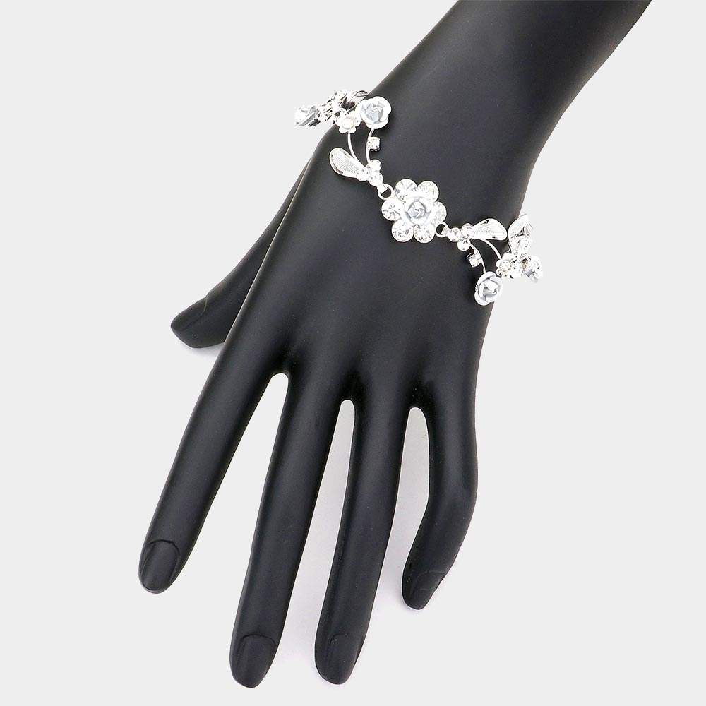 Rose Wrap Evening Bracelet - Madeline Love - Flyclothing LLC