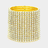 15-Row Rhinestone Stretchable Bracelet - Madeline Love - Flyclothing LLC