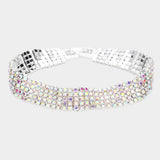 5Rows Rhinestone Evening Bracelet - Madeline Love - Flyclothing LLC