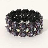 Crystal Rhinestone Stretch Evening Bracelet - Madeline Love - Flyclothing LLC