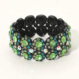 Crystal Rhinestone Stretch Evening Bracelet - Madeline Love - Flyclothing LLC