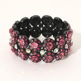 Crystal Rhinestone Stretch Evening Bracelet - Madeline Love - Flyclothing LLC