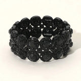 Crystal Rhinestone Stretch Evening Bracelet - Madeline Love - Flyclothing LLC