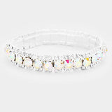 Crystal Rhinestone Stretchable Bracelet - Madeline Love - Flyclothing LLC