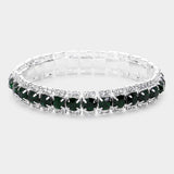 Crystal Rhinestone Stretchable Bracelet - Madeline Love - Flyclothing LLC