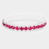 Crystal Rhinestone Stretchable Bracelet - Madeline Love - Flyclothing LLC