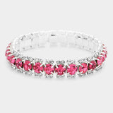 Crystal Rhinestone Stretchable Bracelet - Madeline Love - Flyclothing LLC