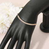 CZ Stone Pave Bar Accent Adjustable Evening Bracelet - Madeline Love - Flyclothing LLC