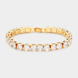 Round CZ Evening Bracelet - Madeline Love - Flyclothing LLC