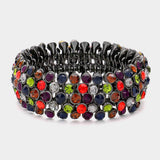 Bubble Stone Stretch Evening Bracelet - Madeline Love - Flyclothing LLC