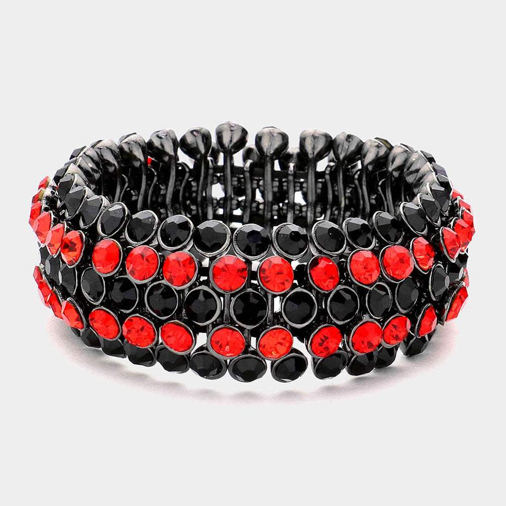 Bubble Stone Stretch Evening Bracelet - Madeline Love - Flyclothing LLC