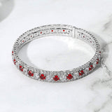 Rhinestone Embellished Adjustable Evening Bracelet - Madeline Love - Flyclothing LLC