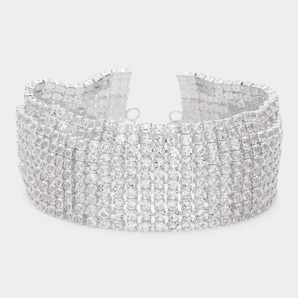 CZ Stone Pave Evening Bracelet - Madeline Love - Flyclothing LLC