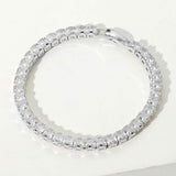 Square CZ Stone Tennis Chain Evening Bracelet - Madeline Love - Flyclothing LLC