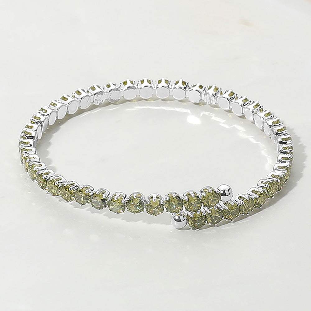CZ Round Cluster Evening Bracelet - Madeline Love - Flyclothing LLC